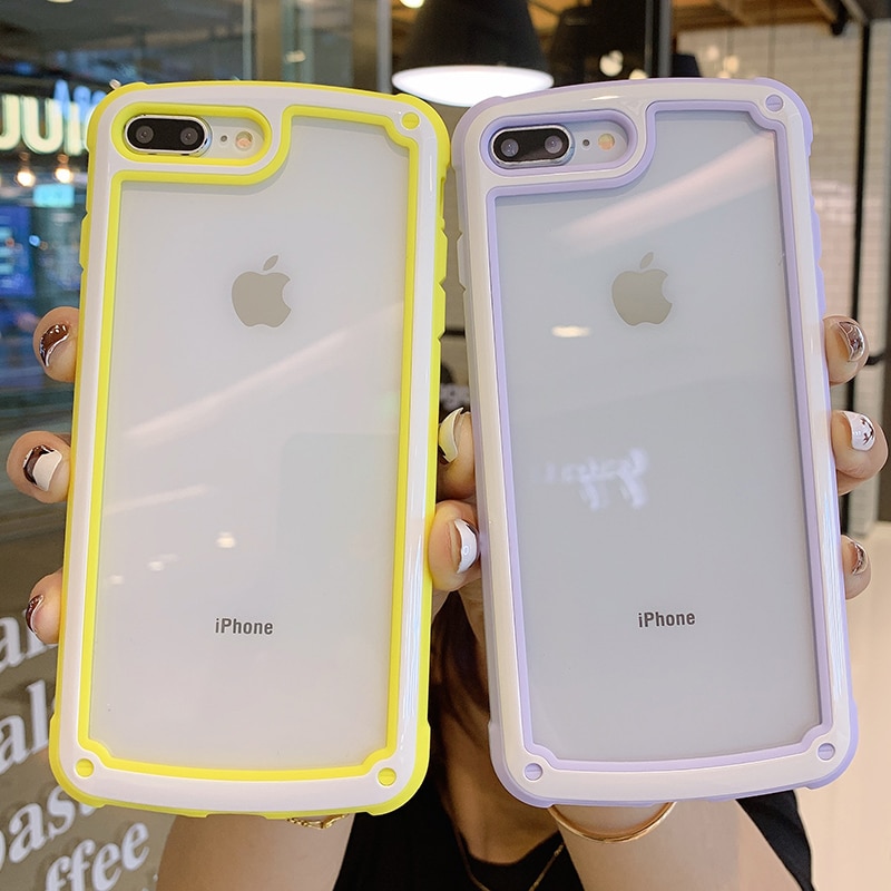 Protective Transparent Phone Bumper for iPhone