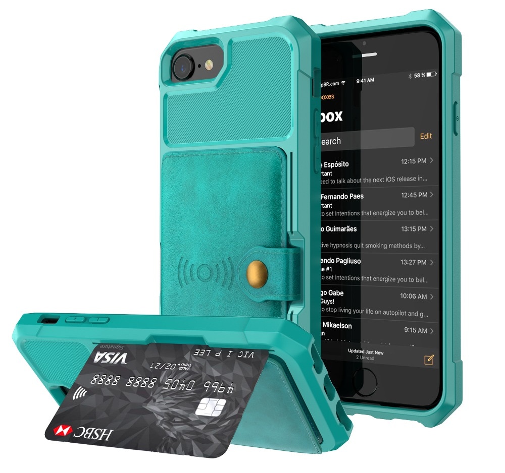 Hard Protective Wallet Case for iPhone
