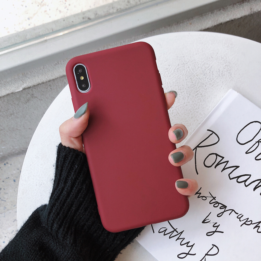 Solid Color Silicone Case for iPhone