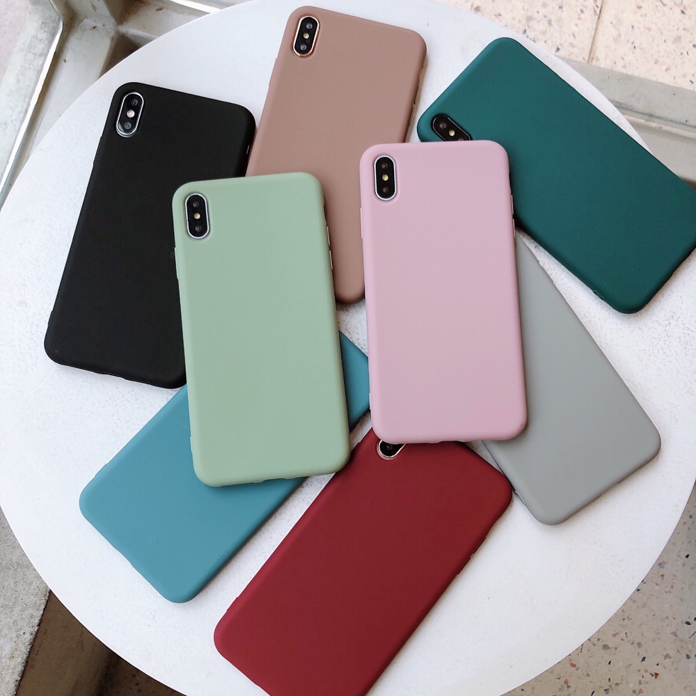 Solid Color Silicone Case for iPhone
