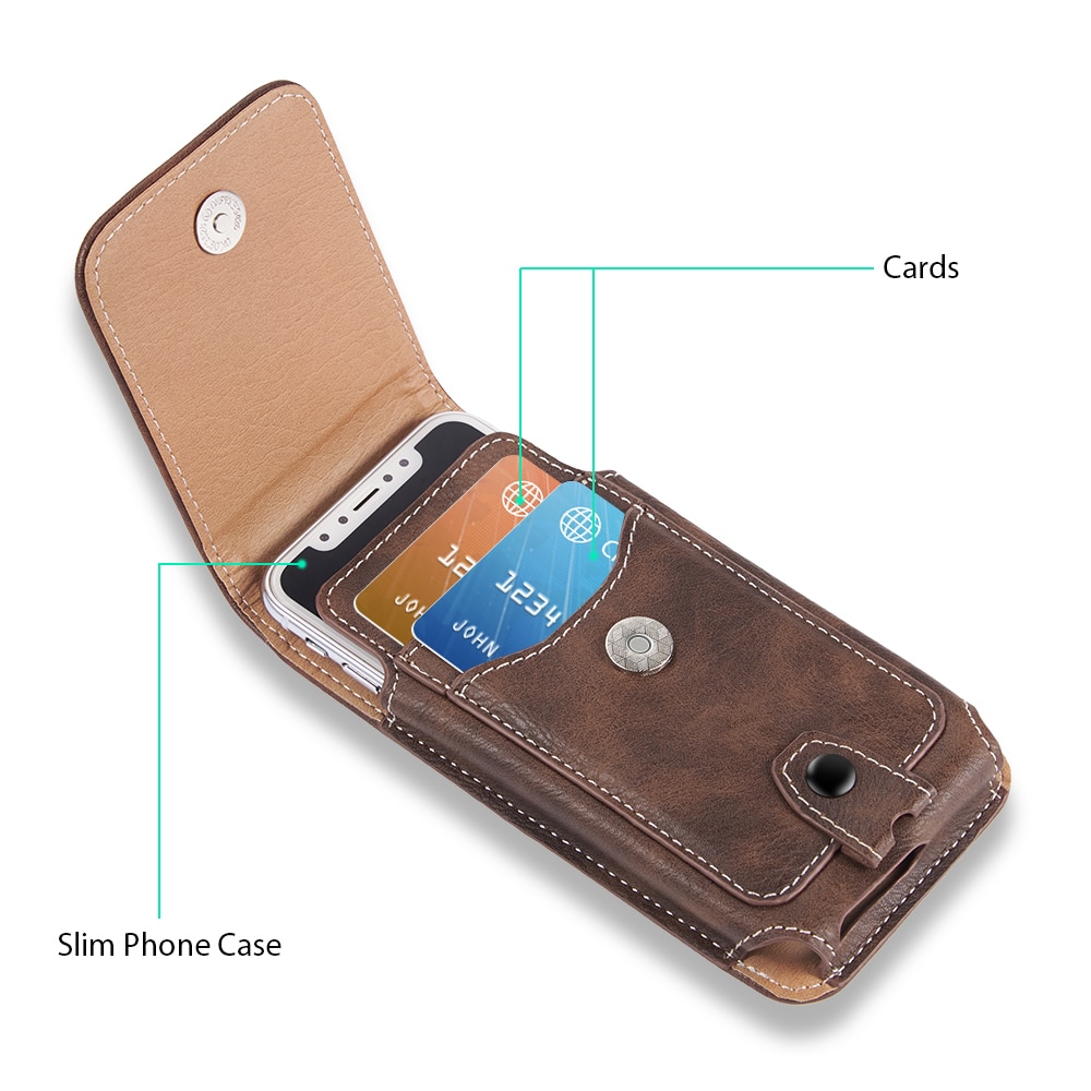 Universal Leather Phone Case for iPhone