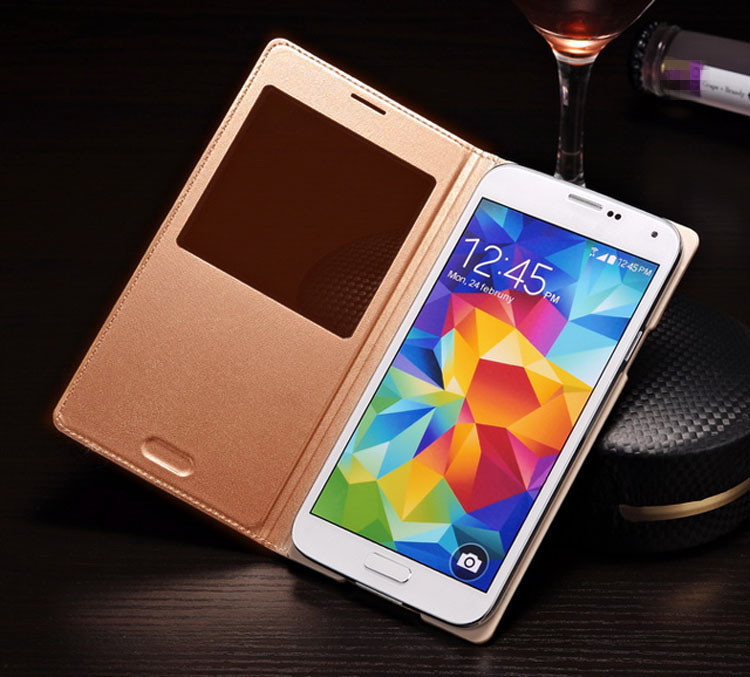 Smart Faux Leather Flip Case for Samsung Galaxy Smartphones