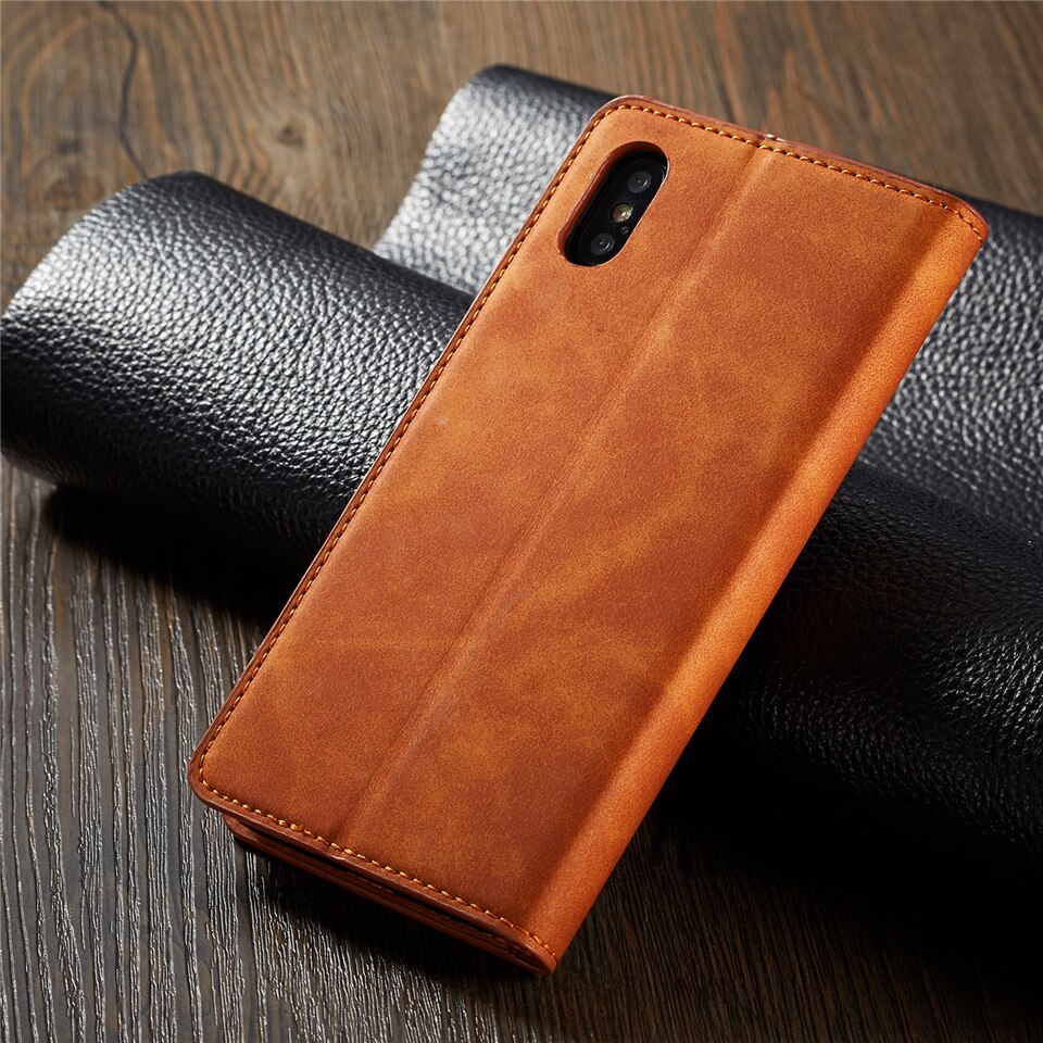 Flip Cover Leather Case for iPhone