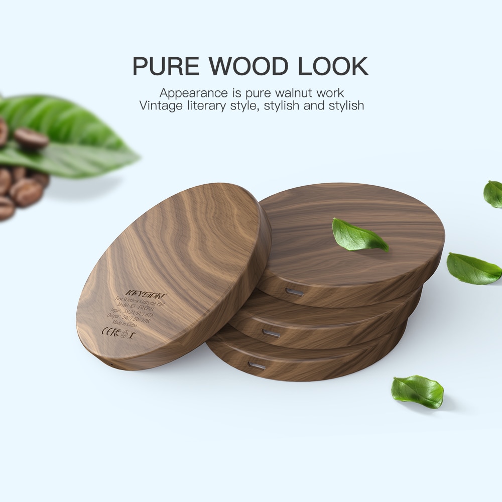 Universal Wooden Qi Wireless Charger for Phone