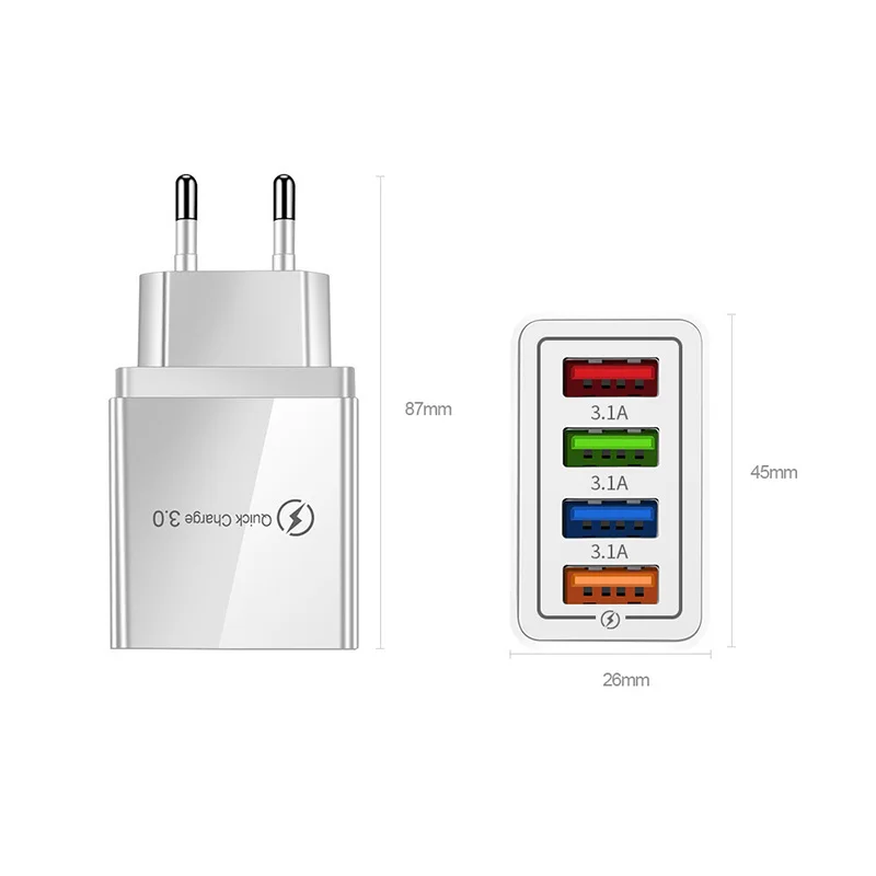 4-USB Quick Wall Charger