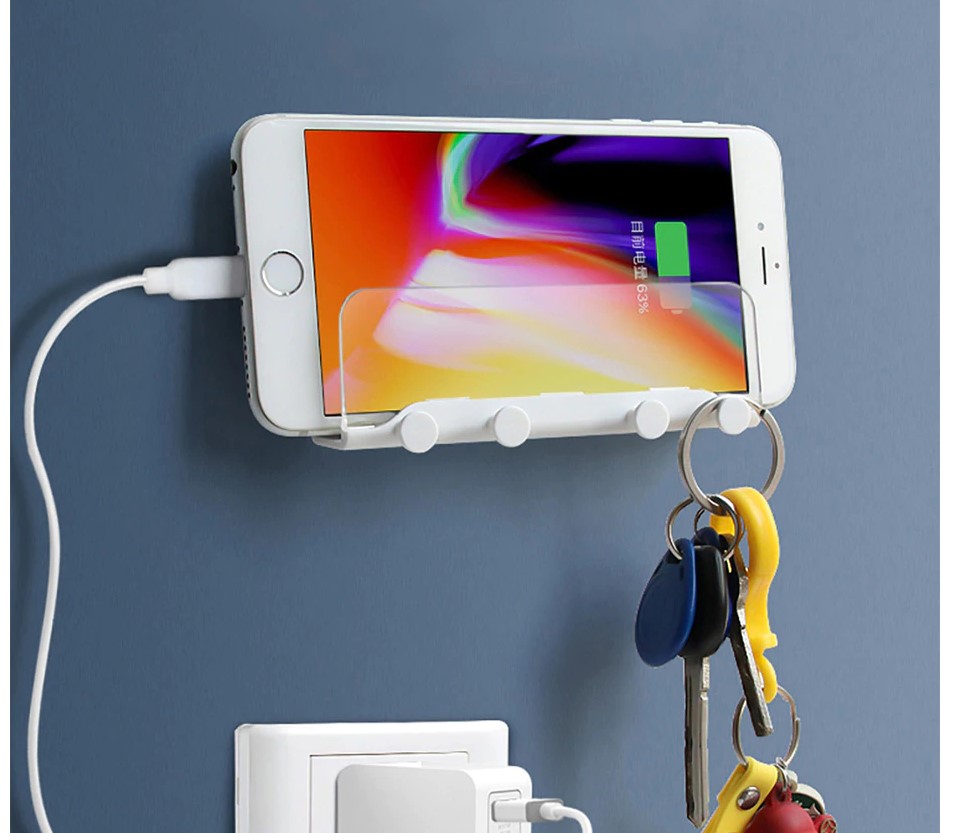 Wall Mounted Transparent Phone Holder