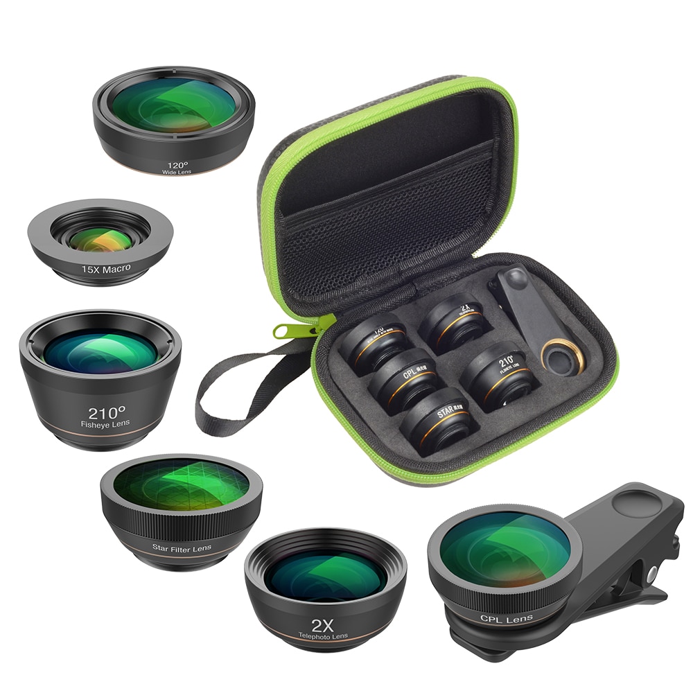 Universal Phone Lenses Kit with CPL and Star Filters