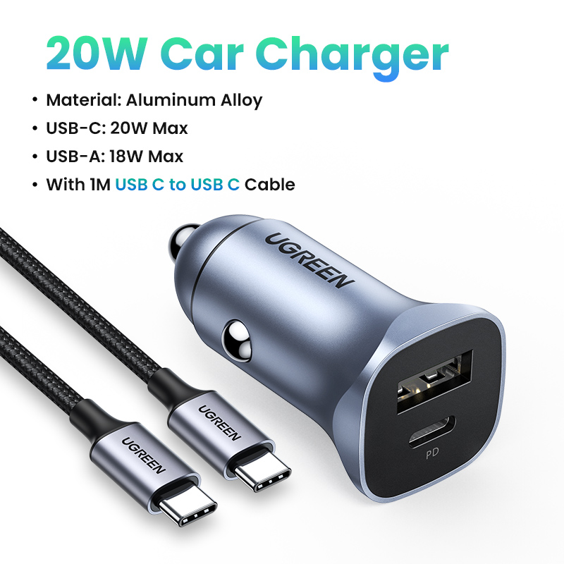 20W Charger with Type-C Cable