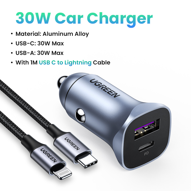 30W Charger with Cable for iPhone