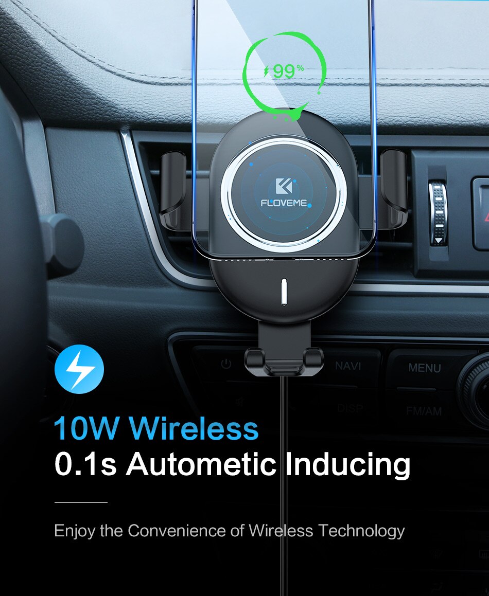 Air Vent Mount Qi Wireless Charger