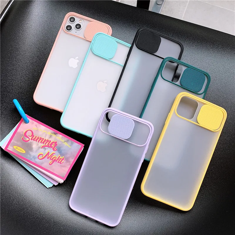 Slide Camera Lens Protection Phone Case for iPhone