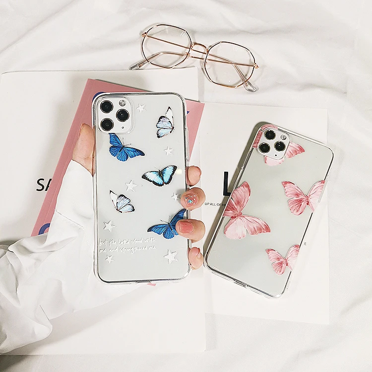 Butterfly Aesthetic Soft Silicone iPhone Case