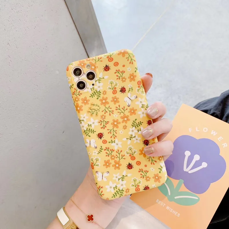 Women's Floral Printed Phone Case for iPhone
